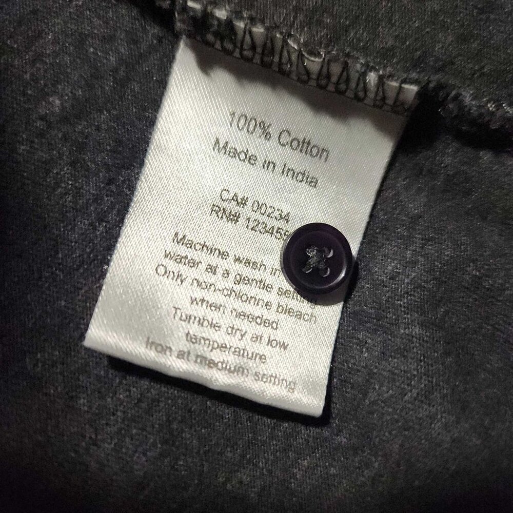 Vintage 90s classic basic grey cotton button-up shirt for work / office - Picture 7 of 16
